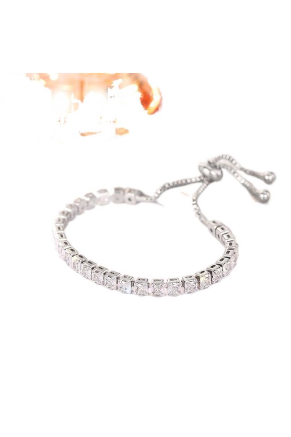 Women's Zirconia Bracelet Fashion Adjustable Elegant Wrist Jewelry With White Gift Box