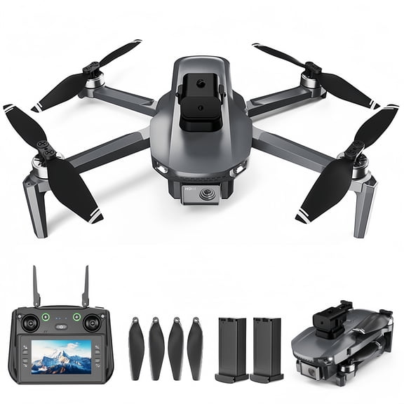 APIZCUK Foldable GPS Drone Toy with 5G HD Camera, Large-Screen Remote Control, Brushless Motor, 90° Electric Zoom, and Smart Follow – Perfect for Aerial Photography and Fun