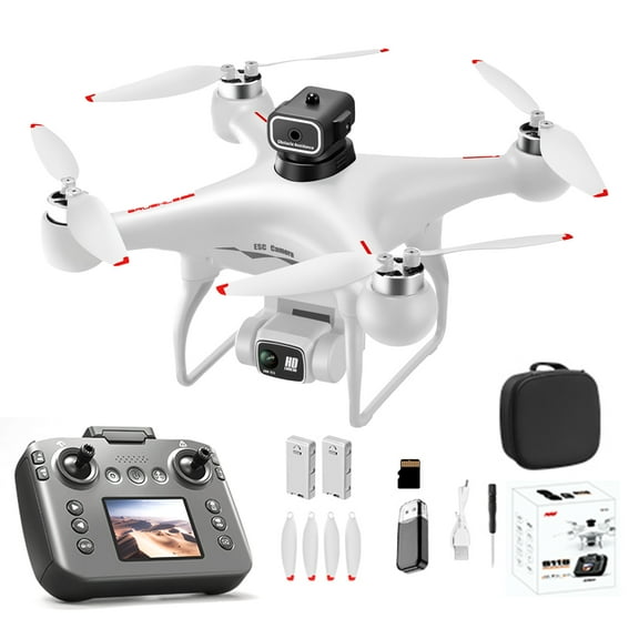 APIZCUK HD Camera Toy Drone with Large-Screen Remote Control, Brushless Motors, 360 ° Obstacle Avoidance, and One-Key Takeoff/Landing for All Ages