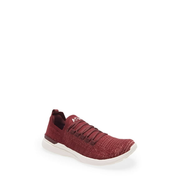 APL BURGUNDY/WHITE Men's TechLoom Breeze Knit Running Shoe, US 9