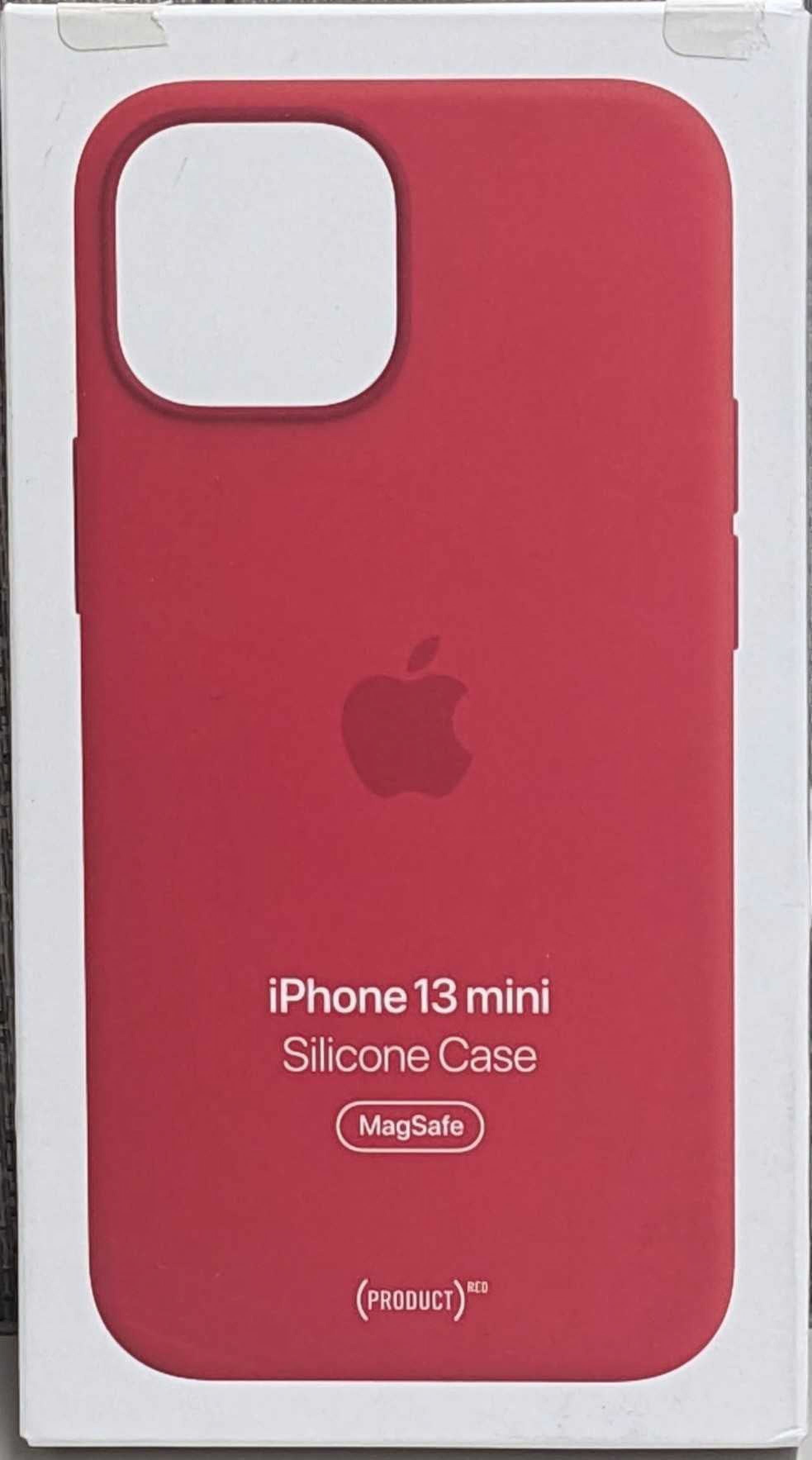 APL Silicone Back Cover Cell Phone Case for Apple iPhone 13 Mini, Red