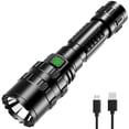 thumbnail image 1 of APLOS F01 LED Flashlights Rechargeable - 1200 Lumens Bright Flashlight, 5 Modes Powerful Emergency Flashlights, Mid-Size Tactical Flashlight High Lumens for Emergency Outdoor Home Camping Hiking, 1 of 8