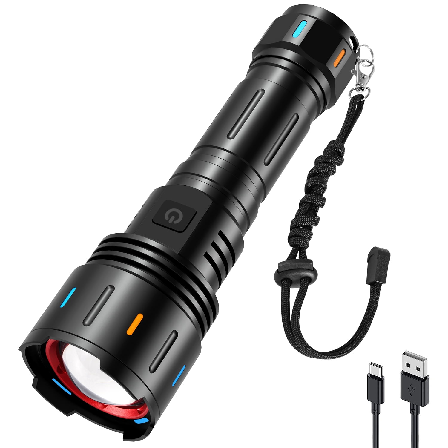 APLOS F60 LED Flashlights 6000 High Lumens, Bright Flashlight, Zoomable ...