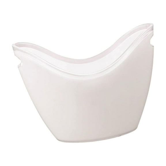 APLVFFZH 8 Liter Ice Bucket Beverage Beer Tub for Party Bar with Handle White