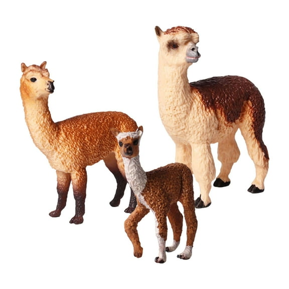 APLVFFZH Alpaca Figures Jungle Animal Toy Woodland Creatures Figurines Realistic