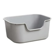APLVFFZH Cat Litter Toilet Cat Litter Tray Pet Litter Tray for Small Medium Large Gray