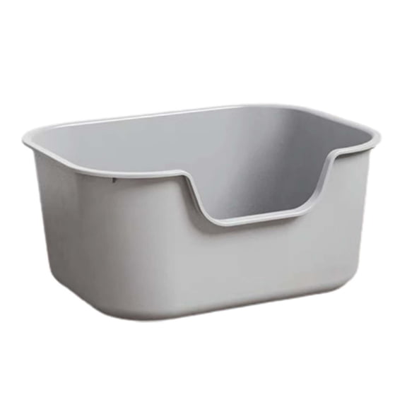 APLVFFZH Cat Litter Toilet Cat Litter Tray Pet Litter Tray for Small Medium Large Gray