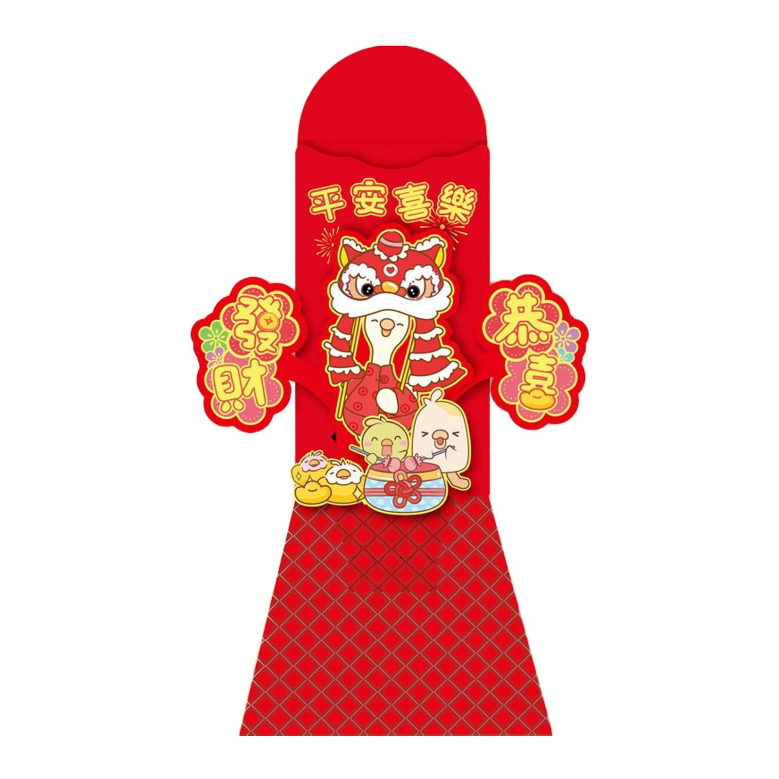 APLVFFZH Chinese Lunar New Year Red Envelope 2025 Hongbao for Wedding