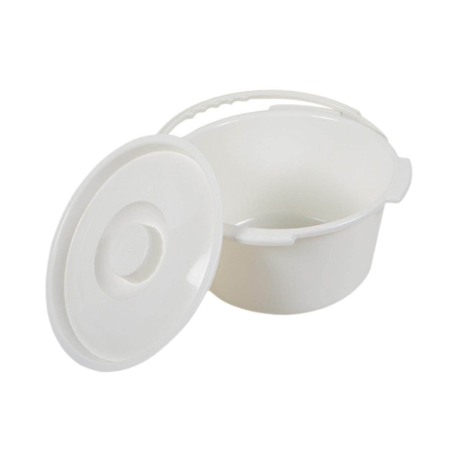 APLVFFZH Commode Bucket Commode Pail Sturdy with Lid Strong Bearing Capacity Comfortable