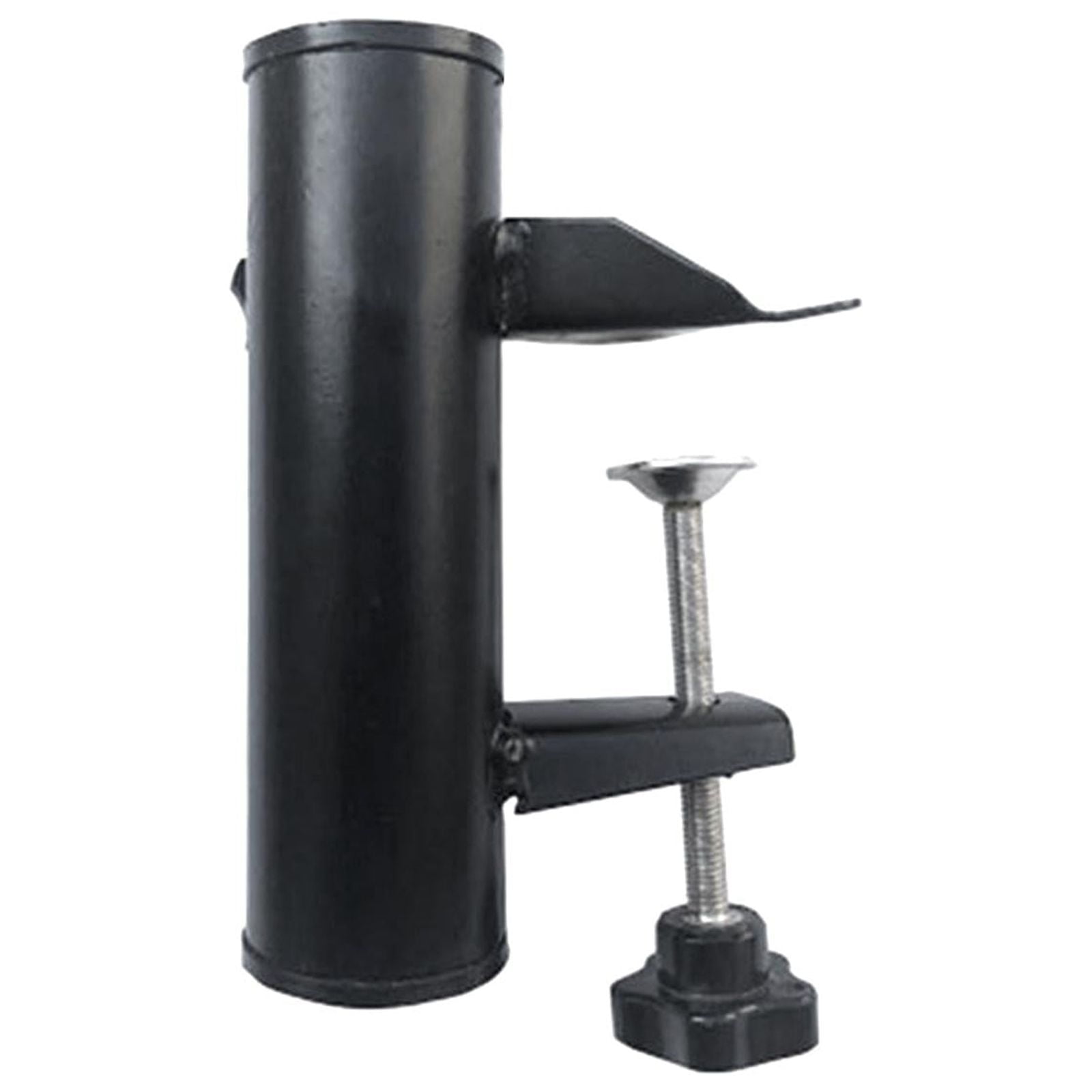 APLVFFZH Deck Mount Umbrella Stand, Patio Umbrella Clamp Holder Metal Clamp Beach Fishing