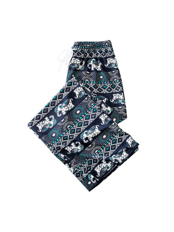 Harem Trousers Female lady Baggy Pants Thai Lightweight Green