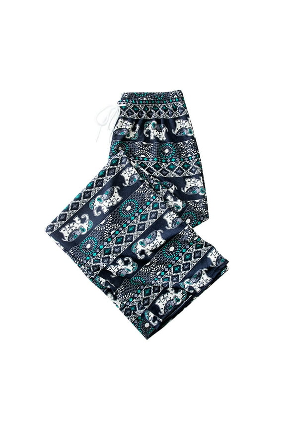 Harem Trousers Female lady Baggy Pants Thai Lightweight Green