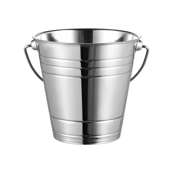 APLVFFZH Ice Bucket Beer Bucket Keep Ice Cooling Longer Metal Beverage Tub Metal Ice Pail 2000ML