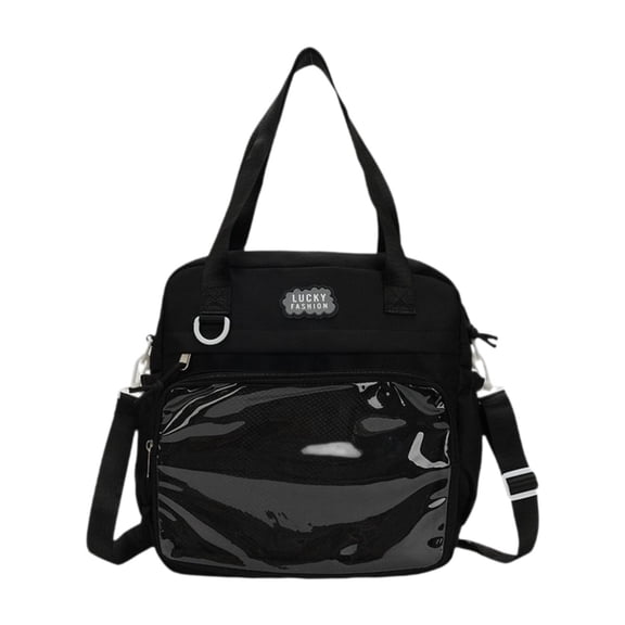 APLVFFZH Ita Bag Adjustable Itabag Front Window Storage Case Casual Uniform Bag for Girls Black