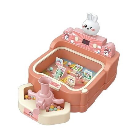 APLVFFZH Pinball Machine Educational Board Game Portable Scoring Tabletop Games Pink