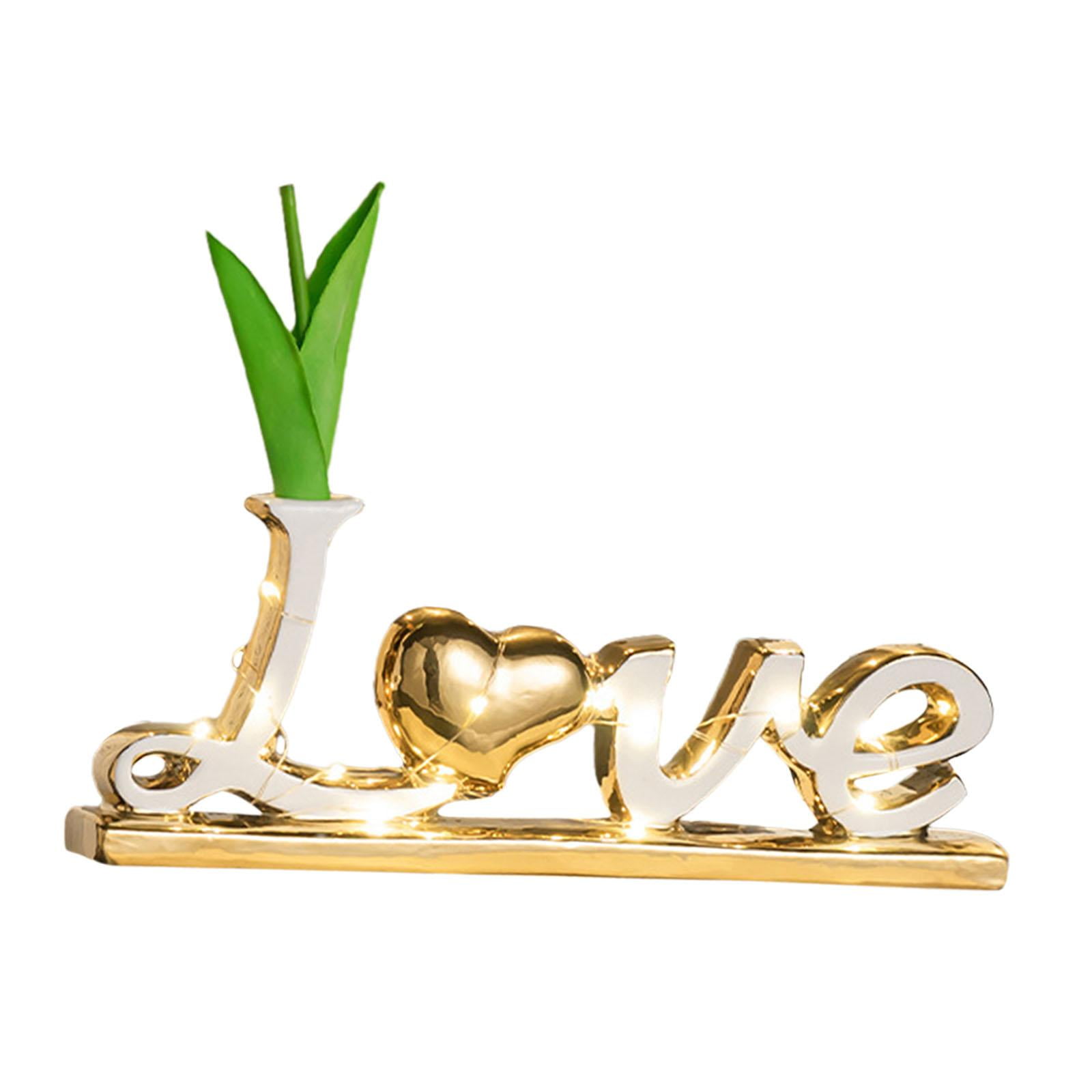 APLVFFZH Tabletop Freestanding Letter Sign Home Decor, Table ...