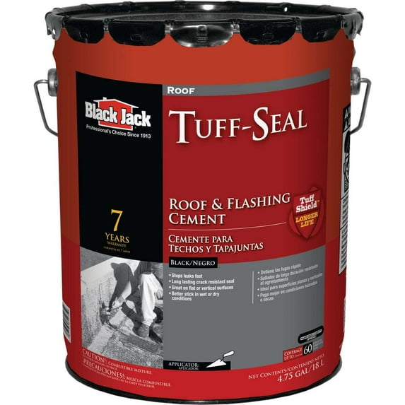 Black Jack 6147-9-30 Tuff-Seal 5 Gal. Roof Cement & Flashing Sealant Black