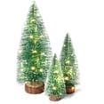 thumbnail image 1 of APODESS 3Pcs with Light Small Christmas Tree with Lights, Mini Christmas Tree Table Top Decorations, Desktop Miniature Pine Tree Xmas Holiday Decor, 1 of 7