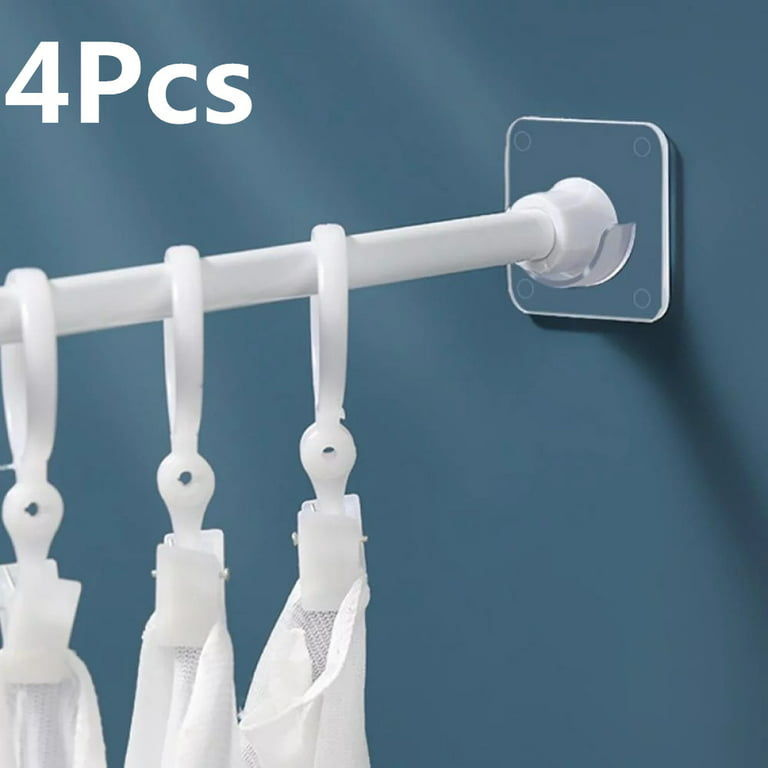 APODESS 4Pcs Shower Curtain Rod Holders No Drilling