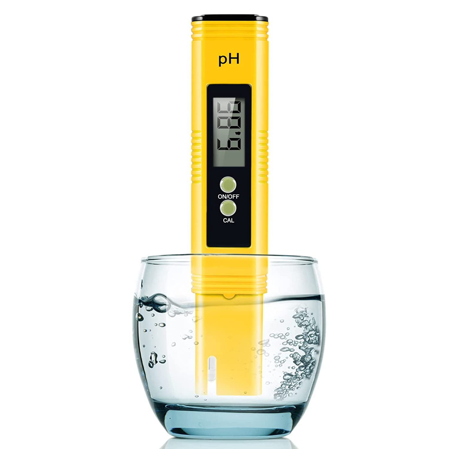 APODESS PH Meter, Digital PH Tester 0.01 High Accuracy PH Meter for Water, pH Pen with 0-14 PH Measurement Range for Hydroponics, Household Drinking, Pool and Aquarium