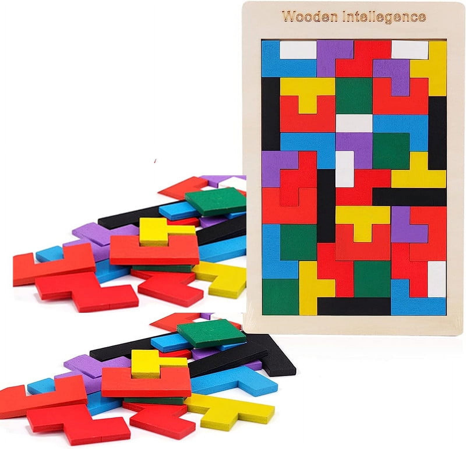 Quality Plastic Iq Logic Puzzle Mind Brain Teaser Beads Tangram