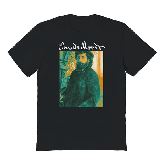 APOH Monet Graphic Black Men's Cotton T-Shirt
