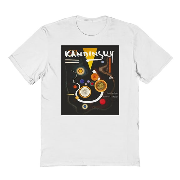 APOH Wassily Kandinsky Theorist Graphic White Men's Cotton T-Shirt