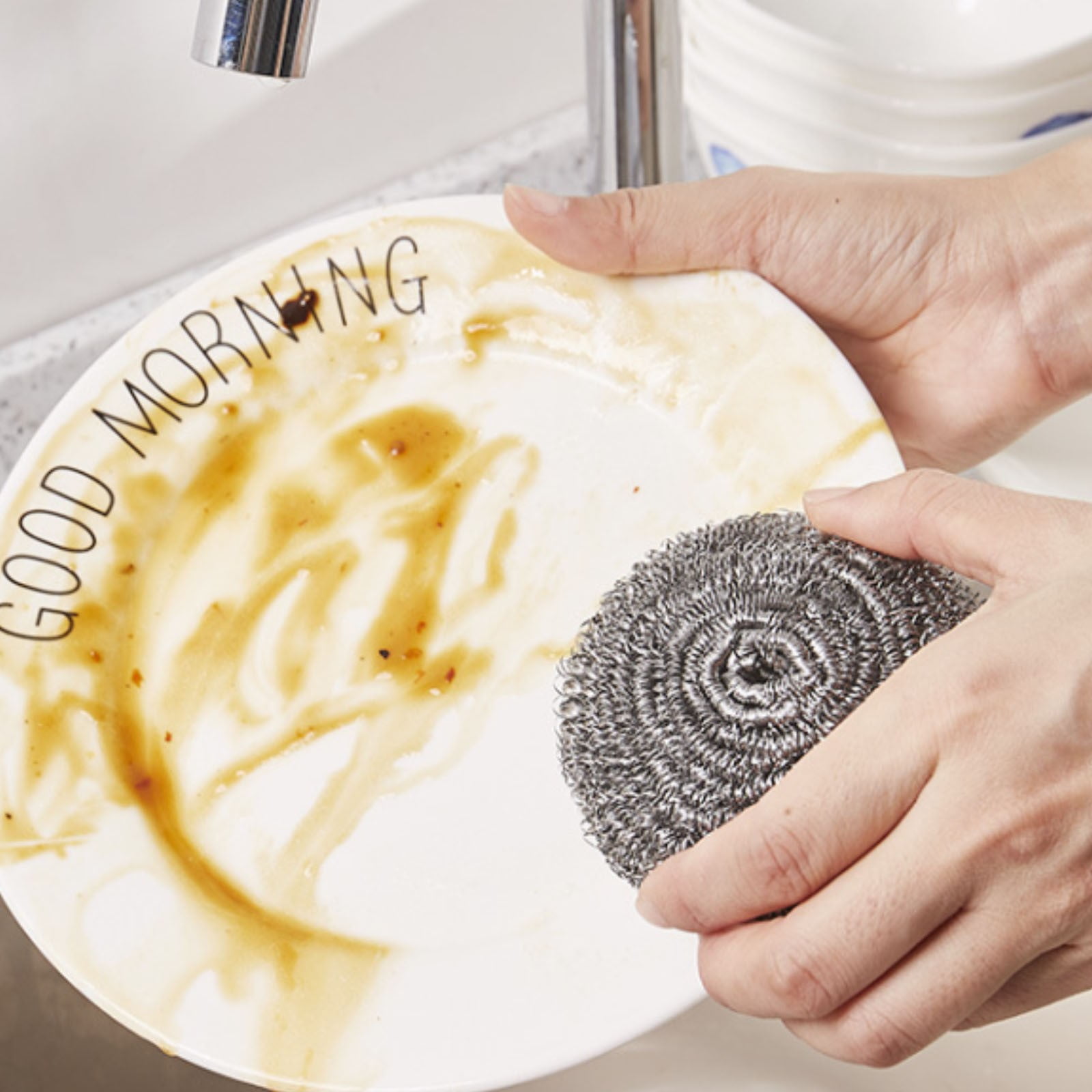 APOKIOG 304 Stainless Steel Cleaning Food Grade Stainless Steel Non