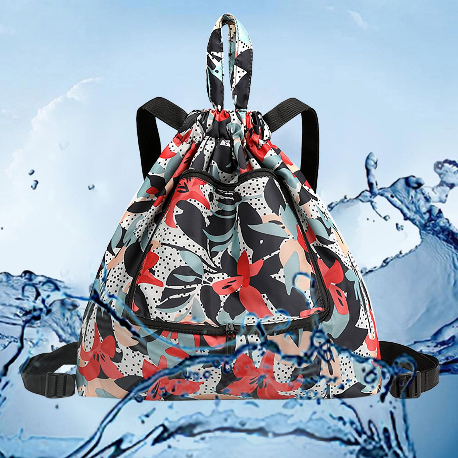 APOKIOG Drawstring Seal Folding Sports Fitness Backpack Light Travel