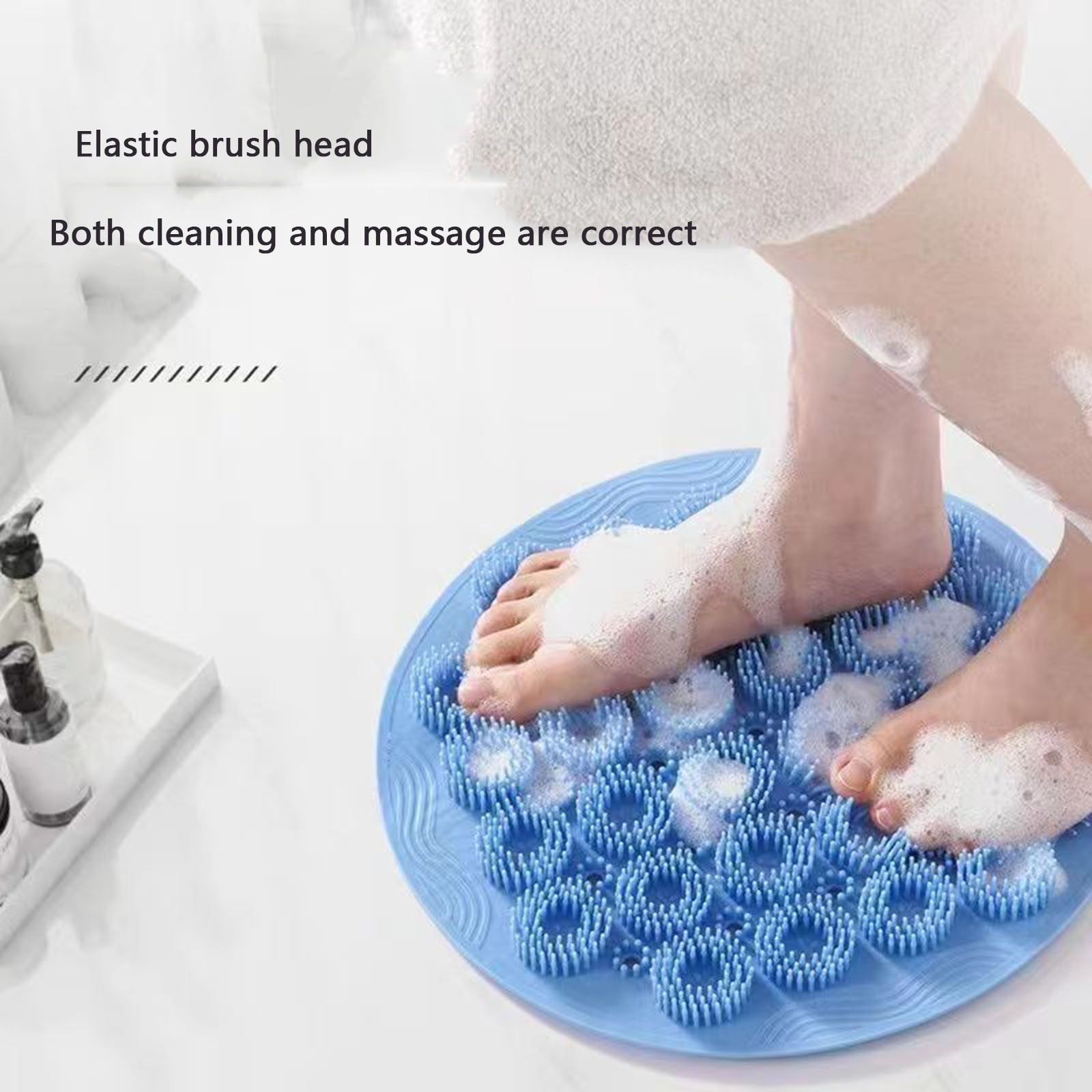 APOKIOG Non Shower Mat With Suction Cups Cuttable & Water Draining