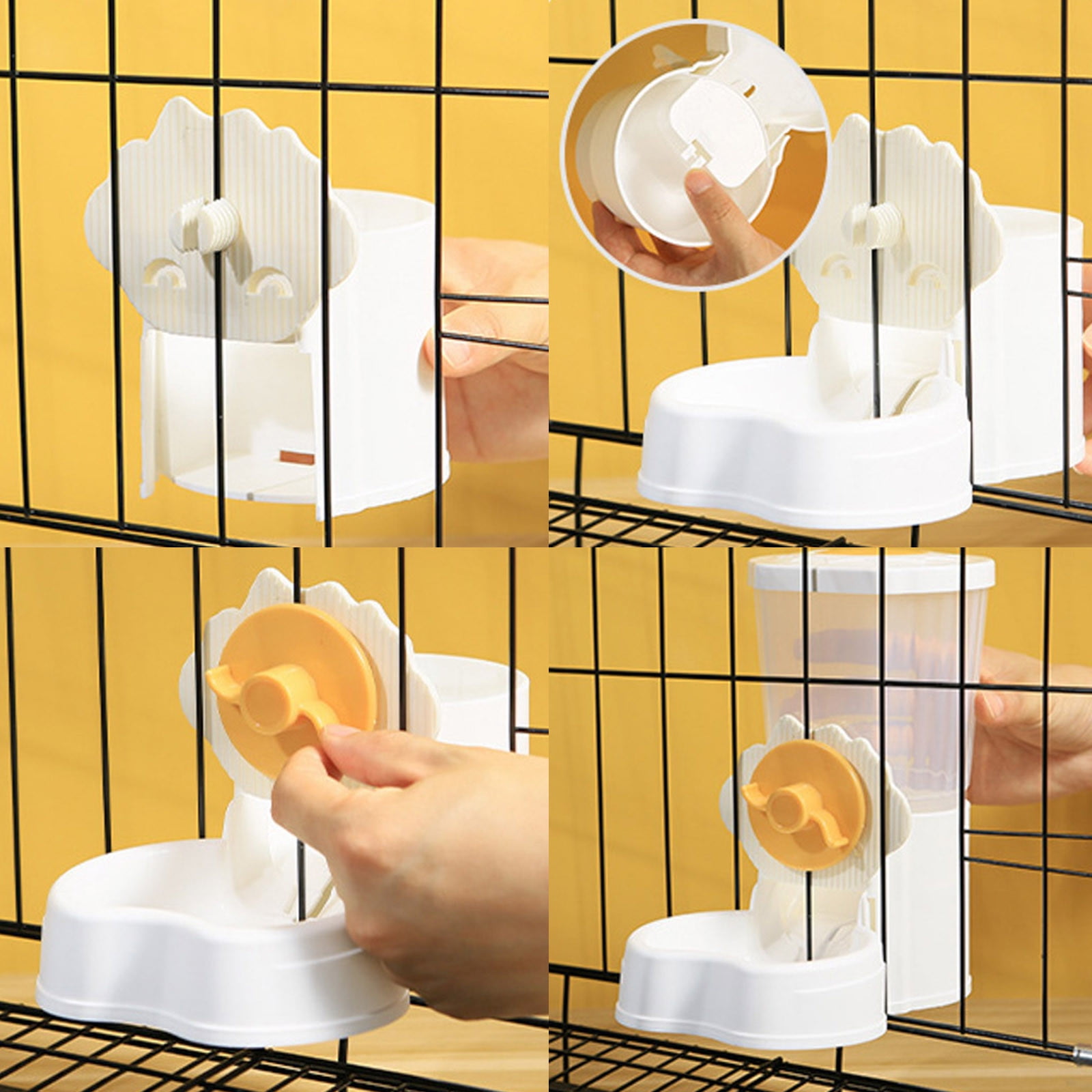 APOKIOG Pet Hanging Automatic Feeder Wet Mouth Automatic Feeding Can Be