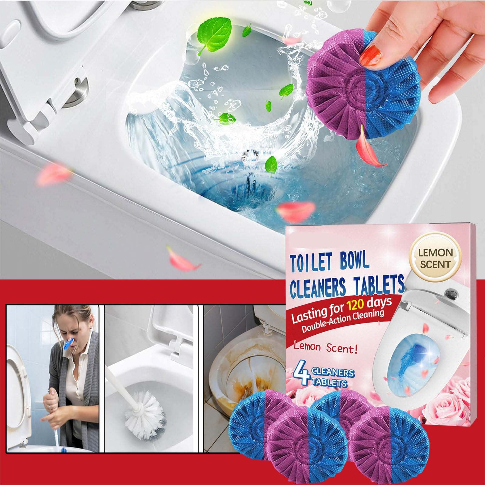 APOKIOG Toilet Toilet Cleaning Block Stains Odors Household Toilet