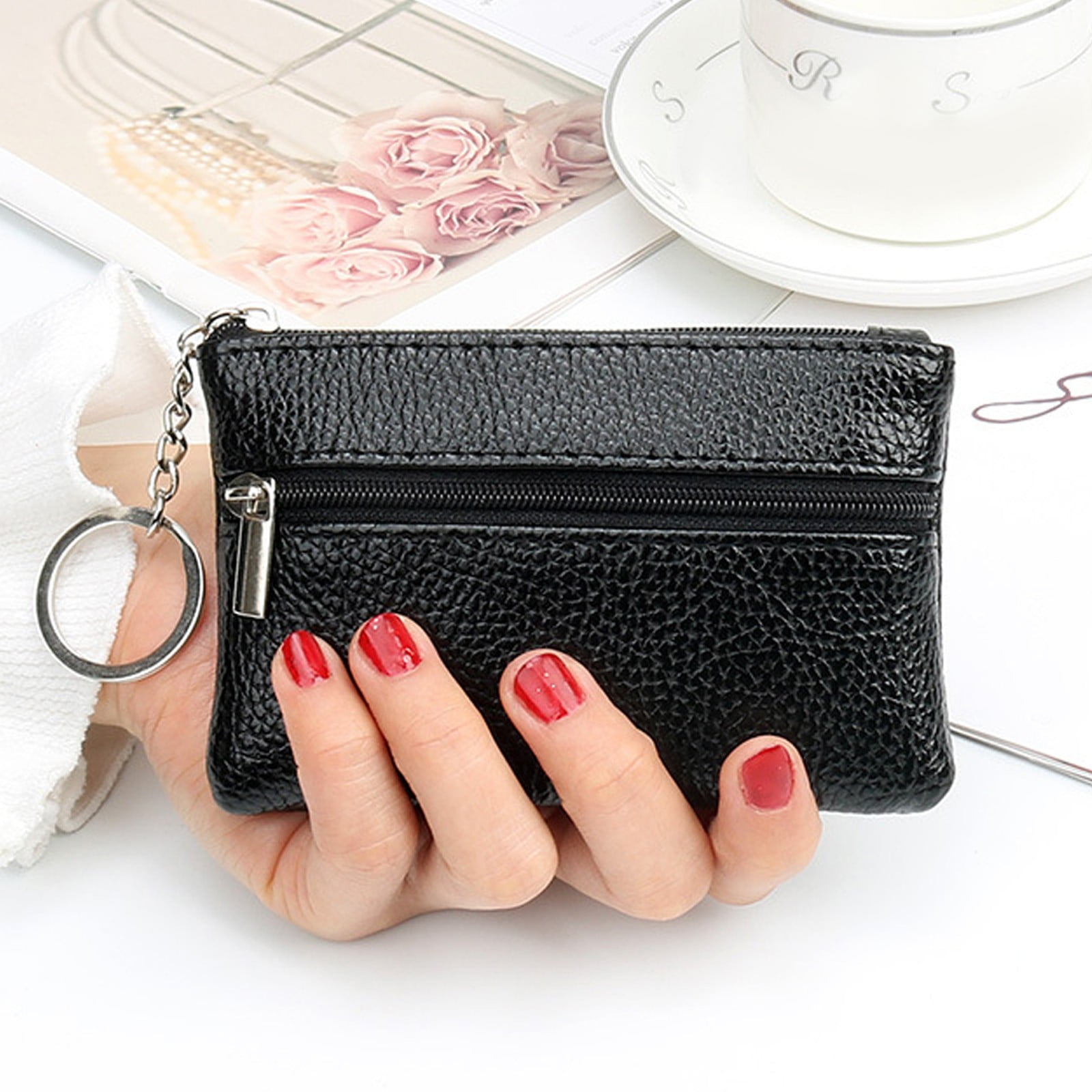 APOKIOG Women Fashion Leather Solid Color Underarm Bag Phone Bag