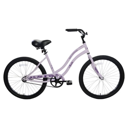 APOLLO Beach Commander, 24 In., Single Speed Cruiser Bike, Lavender