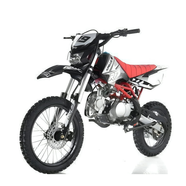 125cc Apollo DB-X19 Dirt Bike, Manual Clutch with Headlights, High