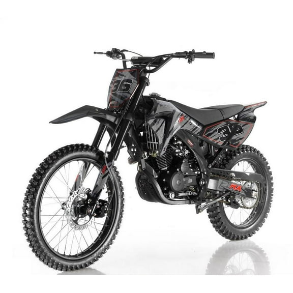 APOLLO New DB-36 Adult Gas 250CC Manual Clutch Dirt Bike - Black