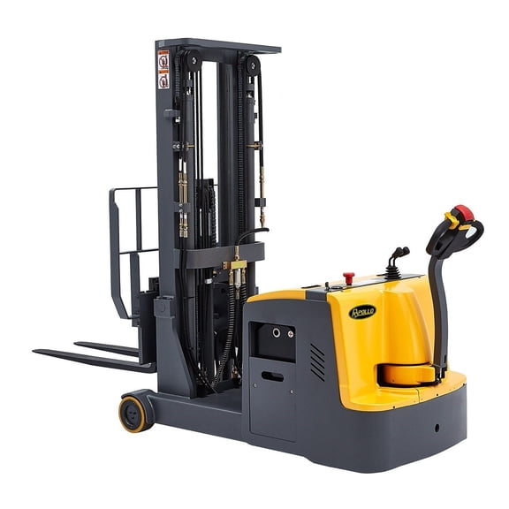 APOLLOLIFT 177" Max Lift Height Full Electric Counterbalanced Walkie Stacker 3300lb Heavy Duty Stacker
