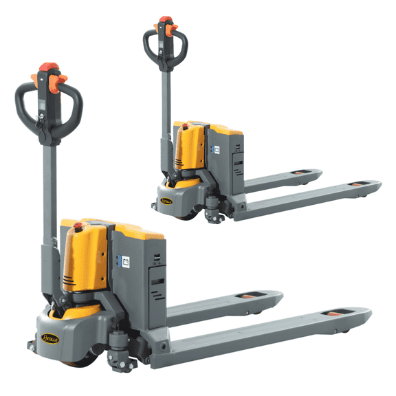 APOLLOLIFT 2PC 3300lb Li-Ion Powered Full Electric Walkie Pallet Truck Jack with 48X27" Fork