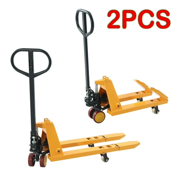 APOLLOLIFT 2PCS Mini Type Foldable Hand Pallet Truck 2200lbs Cap. 5.9" Max Lifting