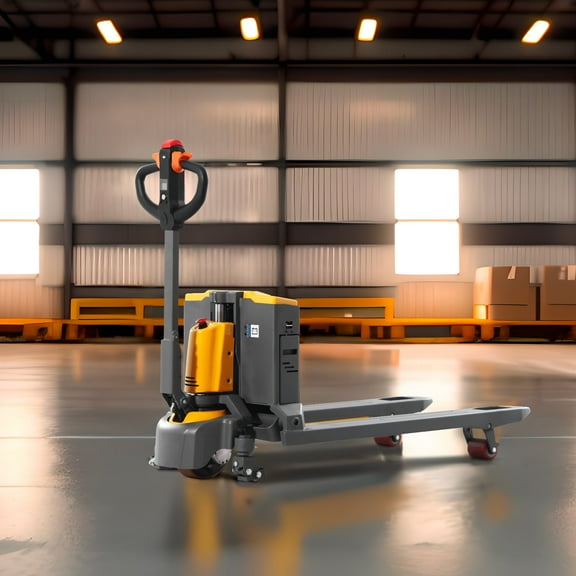 APOLLOLIFT 3" Lowered Full-Electric Pallet Jack 3300lb Lithium Battery Powered Pallet Truck 48"x27" Fork Size