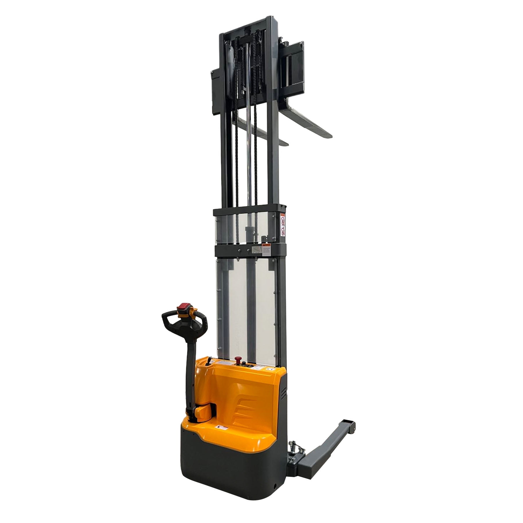 APOLLOLIFT 2640lb Electric Walkie Pallet Truck Straddle Stacker&Adj. Fork 98"
