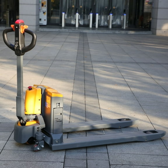 APOLLOLIFT 4400lbs Full Electric Pallet Jack 48V/20Ah Lithium-Ion Battery Pallet Truck with 48"X27" Fork Size
