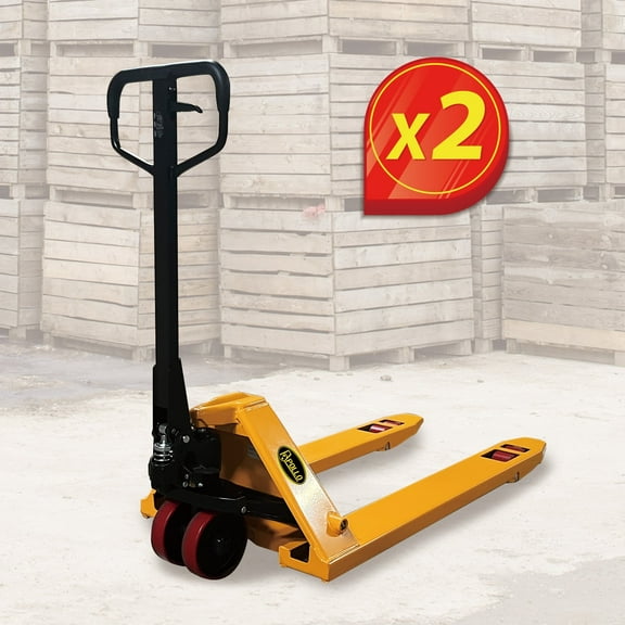 APOLLOLIFT 48 x27" Heavy Duty Manual Hand Pallet Jack for Material Handling 7700 lb-2PCS