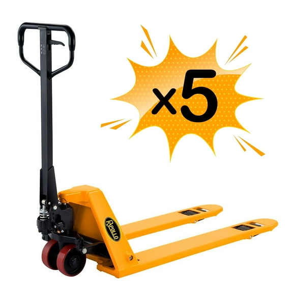APOLLOLIFT 5PCS Pallet Jack Low Profile 5500lbs. 48"Lx27"W Fork 2.95 inch Lowered