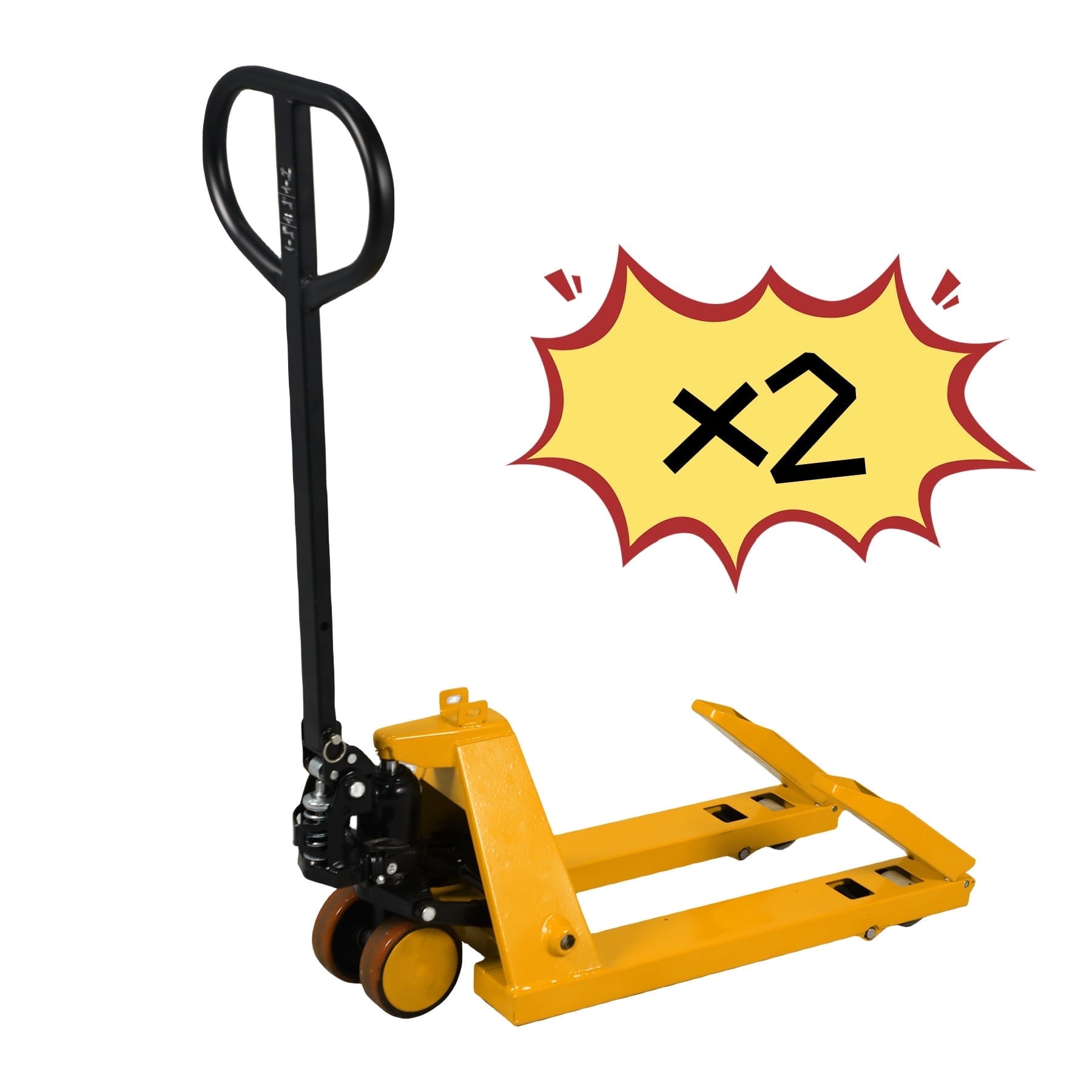 APOLLOLIFT 2PCS Mini Type Foldable Hand Pallet Truck 2200lbs Cap. 5.9" Max Lifting