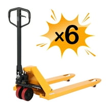 APOLLOLIFT 6Pack Warehouse Hand Pallet Truck Jack 5500lb, 48x21" Fork