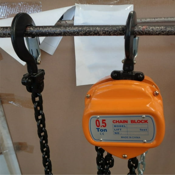 APOLLOLIFT Chain Block Chain Hoist Ratchet Type 1100lb Load Capacity 10ft Lifting Height