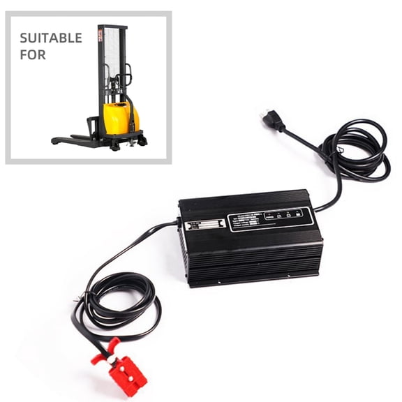 APOLLOLIFT Charger 24V/15A-Semi Electric Pallet Stacker 3300lbs Cap. Black