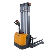 APOLLOLIFT 24V GEL Battery Operated Full Electric Stacker Fork Over Stacker 98 Lifting 3300lbs