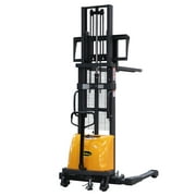 APOLLOLIFT Semi Electric Stacker Material 98" Lift 3300lb Straddle Pallet Stacker